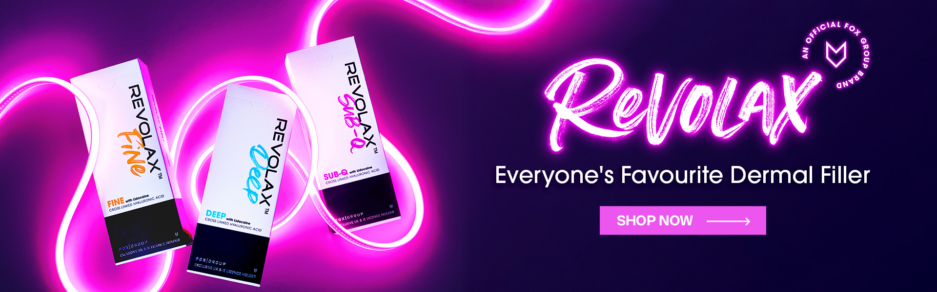 REVOLAX Everyone's Favpurite Dermal Filler desktop banner
